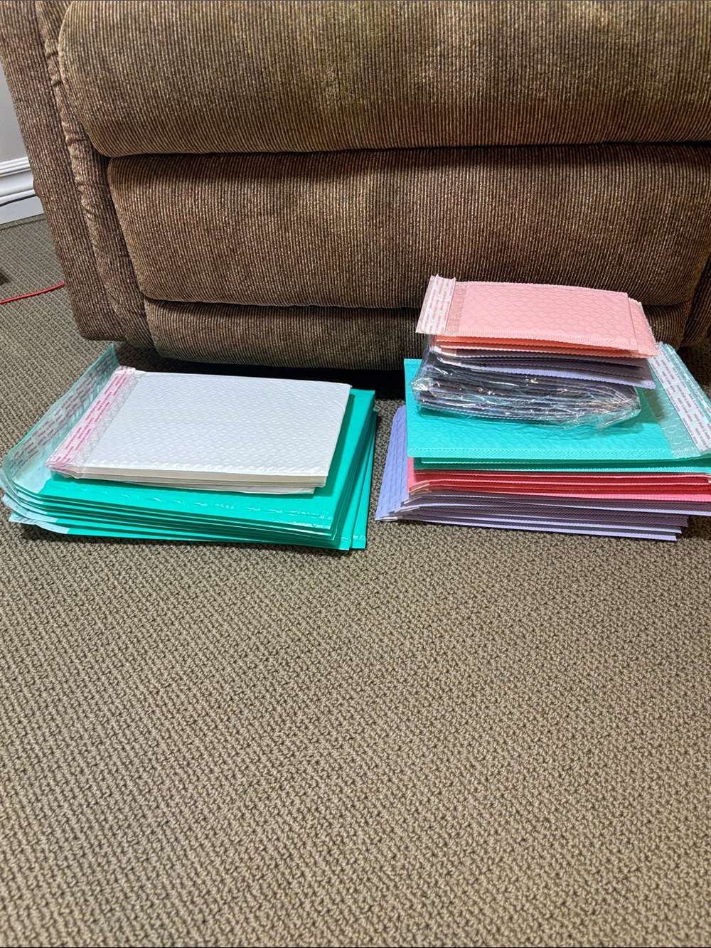 Bubble Mailer Assortment Pack - Pink, Teal, White 44